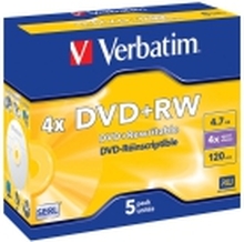 Verbatim DataLifePlus - 5 x DVD+RW - 4.7 GB 4x - CD-eske