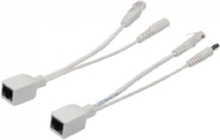 DIGITUS Passive PoE cable kit DN-95001 - Strøm via Ethernet (PoE) kabelsett - DC-jakk 5,5 mm - CAT 5e