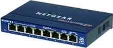 NETGEAR GS108 - Switch - 8 x 10/100/1000 - stasjonær