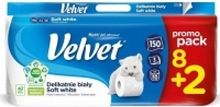 Velvet Trelags cellulosetoalettpapir VELVET Gently White 61251776 150 ark 18,3 m 8 STK.