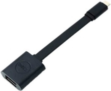Dell - USB-adapter - 24 pin USB-C (hann) til USB-type A (hunn) - USB 3.1 - 13.2 cm - svart - for Chromebook 3110, 3110 2-in-1 Latitude 54XX, 55XX Precision 3260, 35XX, 55XX, 75XX, 77XX