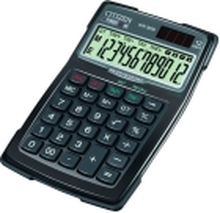 Citizen WR-3000 - Skrivebordskalkulator - 12 sifre - solpanel, batteri - svart