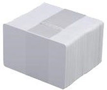 Evolis Classic Blank Cards - Polyvinylklorid (PVC) - 20 milli-incher - hvit - 100 kort kort (en pakke 5) - for Evolis Dualys Basic, Dualys Mag ISO, Pebble Basic, Pebble Mag ISO, Primacy 2, TATTOO2