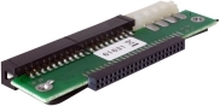 Delock - IDE / EIDE-adapter - 40 pin IDC, 4-pin intern strøm (hann) til 44 pin IDC (hunn)