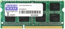 GOODRAM - DDR3 - modul - 8 GB - SO DIMM 204-pin - 1600 MHz / PC3-12800 - CL11 - 1.35 V - ikke-bufret - ikke-ECC
