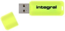 Integral Neon - USB-flashstasjon - 32 GB - USB 2.0 - gul