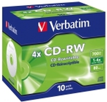 Verbatim - 10 x CD-RW - 700 MB 8x - 12x - CD-eske