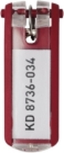 DURABLE - Nøkkelknippe - plastikk - rød - pakke av 6