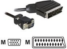 Delock Cable Video Scart male (output) > VGA male (input) 2 m
