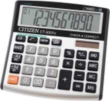 Citizen CT-500VII - Skrivebordskalkulator - 12 sifre - solpanel, batteri - grå