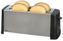 OBH Nordica Design Inox 4 toaster - Brødrister - elektrisk - 4 skive - rustfritt stål / svart