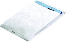 BONG DuPont Tyvek - Postpose - utbyggbar - International C4 (229 x 324 mm) - firkantet - åpen ende - selvklebende (Peel & Seal) - slitemotstandig - hvit - pakke av 100