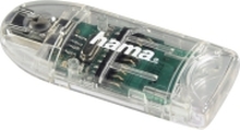 Hama 8in1 SD/MicroSD Card Reader, microSDHC,miniSDHC, 480 Mbit/s, Windows ME/2000/XP/Vista Mac OS 10.x +, 27 x 72 x 10 mm