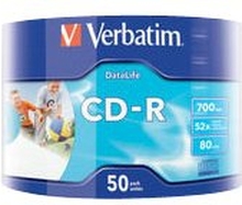 Verbatim DataLife - 50 x CD-R - 700 MB (80 min) 52x - skrivbar overflate - spindel