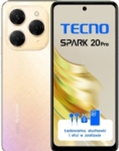 Tecno Spark 20 Pro 8/256 GB smarttelefon Gul (KJ6_256+8_SB)
