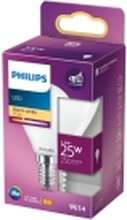 Philips LED - LED-lyspære - mattslipt finish - E14 - 2.2 W (ekvivalent 25 W) - klasse A++ - varmt hvitt lys - 2700 K