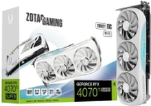 ZOTAC GAMING GeForce RTX 4070 Ti SUPER Trinity - White Edition - grafikkort - GeForce RTX 4070 Ti Super - 16 GB GDDR6X - PCIe 4.0 x16 - HDMI, 3 x DisplayPort - hvit