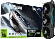 ZOTAC GAMING GeForce RTX 4070 Ti SUPER Trinity - Black Edition - grafikkort - GeForce RTX 4070 Ti Super - 16 GB GDDR6X - PCIe 4.0 x16 - HDMI, 3 x DisplayPort - svart