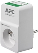 APC Essential Surgearrest PM1WU2 - Overspenningsavleder - AC 230 V - utgangskontakter: 1 - Frankrike - hvit