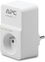 APC SurgeArrest Essential - Overspenningsavleder - AC 230 V - utgangskontakter: 1 - Frankrike - hvit