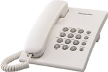 Panasonic KX-TS500PDW - Telefon med ledning - hvit
