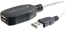C2G TruLink USB 2.0 Active Extension Cable - USB-forlengelseskabel - USB (hunn) til USB (hann) - USB 2.0 - 12 m - aktiv - hvit