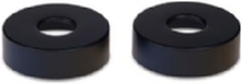 Blue Label rosetter - mat sort - diameter Ø74 mm - højde 21 mm - leveres i sæt af 2 stk.