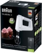 Braun MultiMix 3 HM 3100 WH - Håndmikser - 450 W - hvit