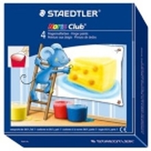 STAEDTLER Noris Club 8801 - Fingermaling - rød, blå, grønn, gul - 100 ml (en pakke 4)