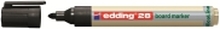 edding EcoLine 28 board - Markør - for brett, whiteboard - svart - fargeblekk - 1.5-3 mm