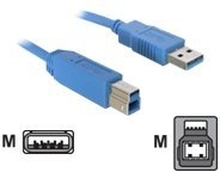 Delock - USB-kabel - USB-type A (hann) til USB Type B (hann) - USB 3.0 - 5 m