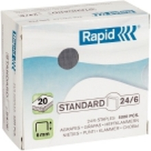 Rapid Standard - Stifter - 24/6 - 6 mm - galvanisert stål - pakke av 5000 - for Classic K2 Fashion Baby-Ray, F18, F30, Ultimate NXT, Ultimate NXT ICE Supreme Freeze, S1