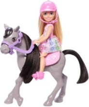 Barbie Mattel Chelsea dukke + ponni HTK29