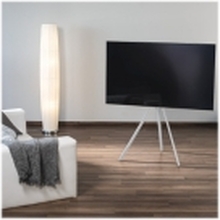 Hama Easel Design - Stativ - for TV - metall - hvit - skjermstørrelse: 37-75 - plassering på gulv