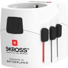 Skross 1.302471, Universell, Universell, Type B, Type I (AU), Type F, Type G (UK), Type L (IT), Type B, Type I (AU), Type C, Type F, Type J (CH), Type N (BR), Type G (UK), 100-250 V, 50 - 60 Hz