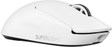 Logitech G PRO X SUPERLIGHT 2 - Mus - gaming - optisk - 5 knapper - trådløs - 2.4 GHz - USB Logitech LIGHTSPEED-mottaker - hvit