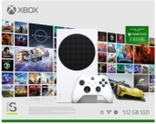 Microsoft Xbox Series S - Startpakke - Spillkonsoll - QHD - HDR - 512 GB SSD - Robot White
