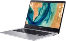 Acer Chromebook 314 CB314-2H - MT8183 / 2 GHz - Chrome OS - Mali-G72 MP3 - 4 GB RAM - 64 GB eMMC - 14 1366 x 768 (HD) - Wi-Fi 5 - lys sølv - kbd: Nordisk