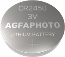 AgfaPhoto 150-803258, Engångsbatteri, CR2450, Litium, 3 V, 5 styck, Silver