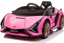 Azeno - Electric Car - Licensed Lamborghini Sian - Pink (6950679) /Riding Toys
