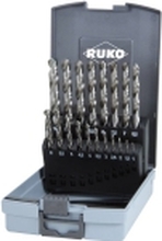 19-piece metal drill set RUKO HSS-G