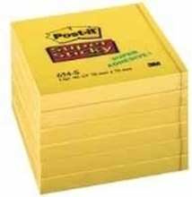 Post-It Super Stick Ultra Yellow (Pack 6), Gult, 76 x 76 mm