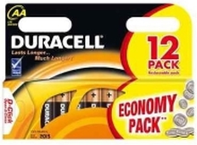 Duracell Economy Pack - Batteri 12 x AA type - Alkalisk