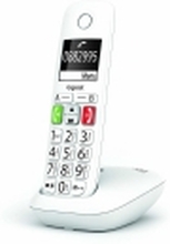 Gigaset E290, Analog/DECT-telefon, Trådløst håndsett, Høytalertelefon, 150 oppføringer, Ringe-ID, Hvit