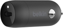 Belkin BoostCharge - Bilstrømadapter - 20 watt - Fast Charge (24 pin USB-C) - svart