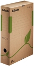 Esselte arkivboks ECO, DIN A4, brun (B) 80 mm laget av 100 % resirkulert papp, 100 % resirkulerbar, - 25 stk (623916)