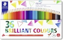 STAEDTLER ergosoft 157 - Fargeblyant - assorterte farger (en pakke 36)