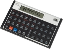 HP 12c Platinum - Finansiell kalkulator - batteri - sølv, karbonitt