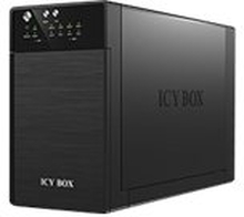 ICY BOX IB-RD3620SU3 - Harddiskarray - 2 brønner (SATA-600) - SATA 3Gb/s, USB 3.0 (ekstern)