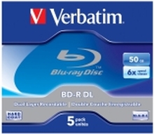 Verbatim - 5 x BD-R DL - 50 GB 6x - CD-eske